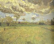 Vincent Van Gogh Landscape under a Stormy Sky (nn04) USA oil painting reproduction